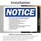 Signmission End Of Week Shutdown Flammable Material OSHA Notice Sign, Vinyl Decal, 10in W x 7in L, 2PK OS-2PACK-NS-D-710-L-12039 - alternate 3